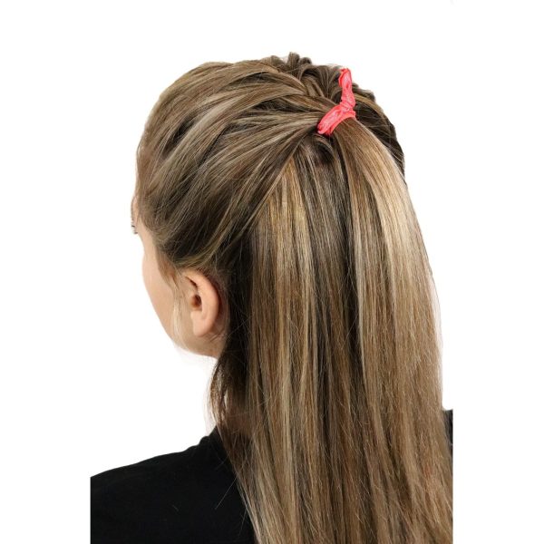 Maroon Ribbon Hair Ties - 20 Pack Online - Image 2