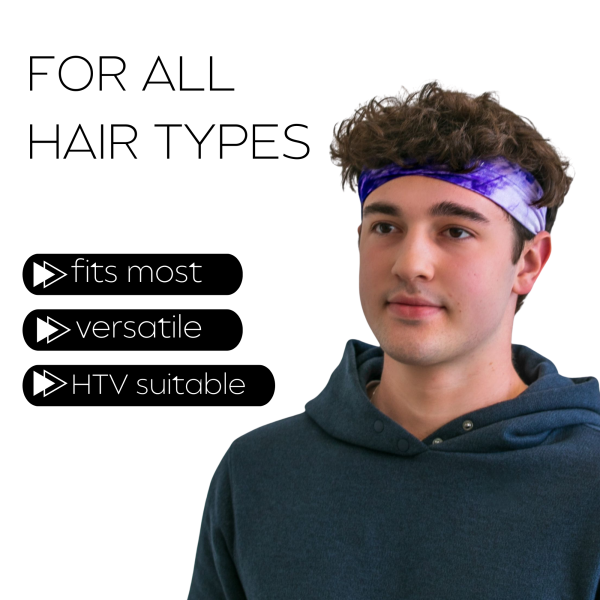 Tie-Dye Purple Cotton Headband Online Sale - Image 4