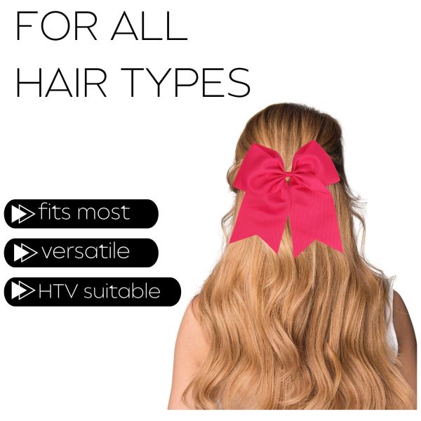 Hot Pink Cheer Bow Online Hot Sale - Image 4