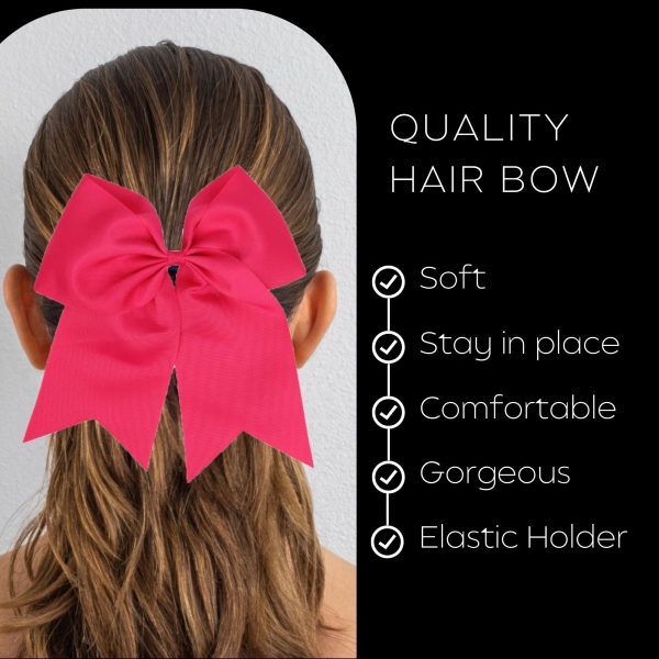 Hot Pink Cheer Bow Online Hot Sale - Image 5
