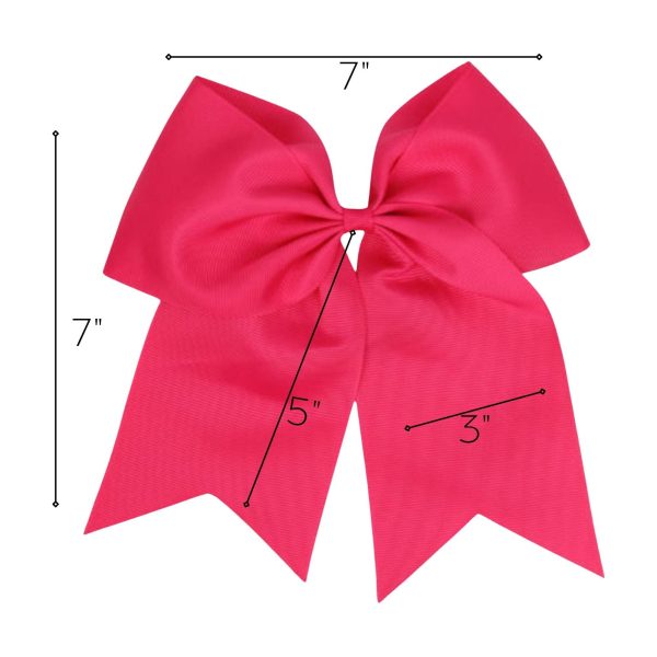 Hot Pink Cheer Bow Online Hot Sale - Image 3