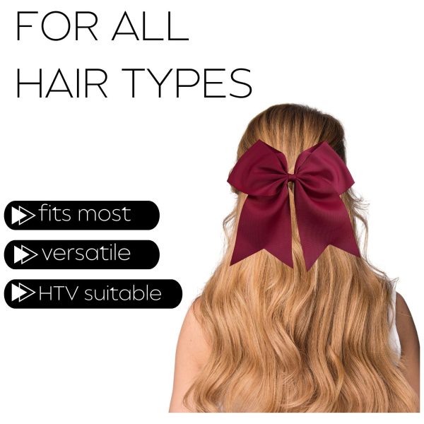 Maroon Cheer Bow Online Hot Sale - Image 4
