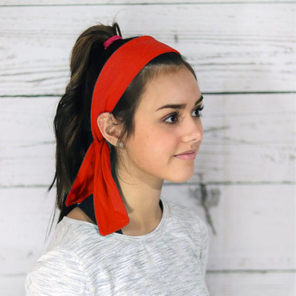 Red Tie Headband Online - Image 2