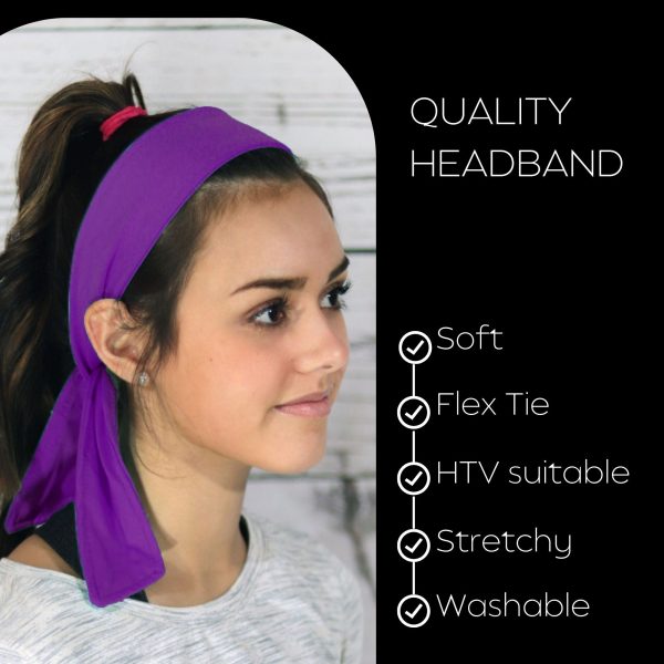 Purple Tie Headband Sale - Image 5