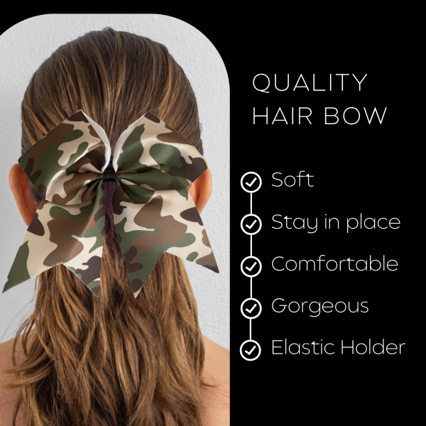 Camo Cheer Bow Online now - Image 5