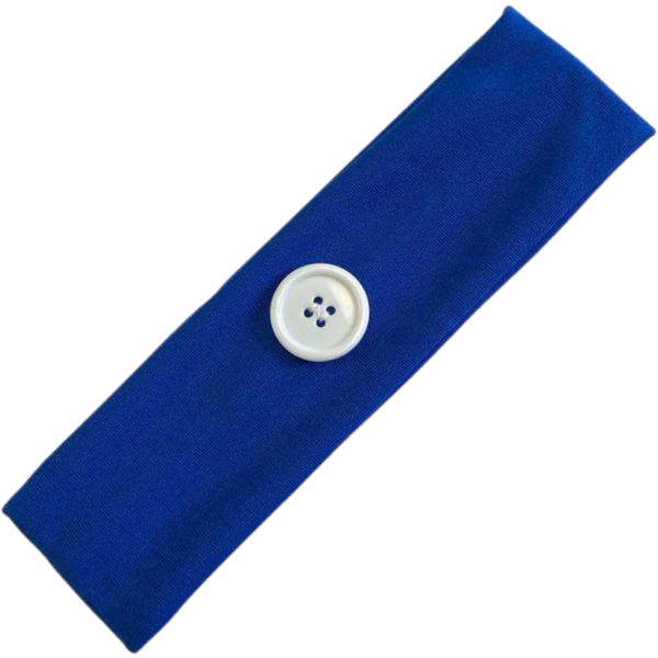 Blue Button Headband for Mask Sale