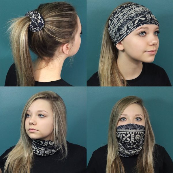 Teal Neck Gaiter Headband on Sale - Image 2