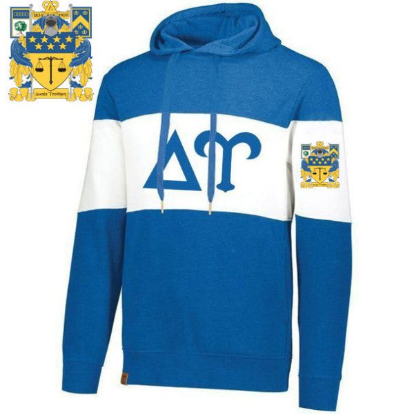 Delta Upsilon Ivy League Hoodie W Crest On Left Sleeve Cheap