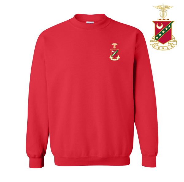 DISCOUNT-Kappa Sigma World Famous Crest - Shield Crewneck Sweatshirt - Best Value For Sale