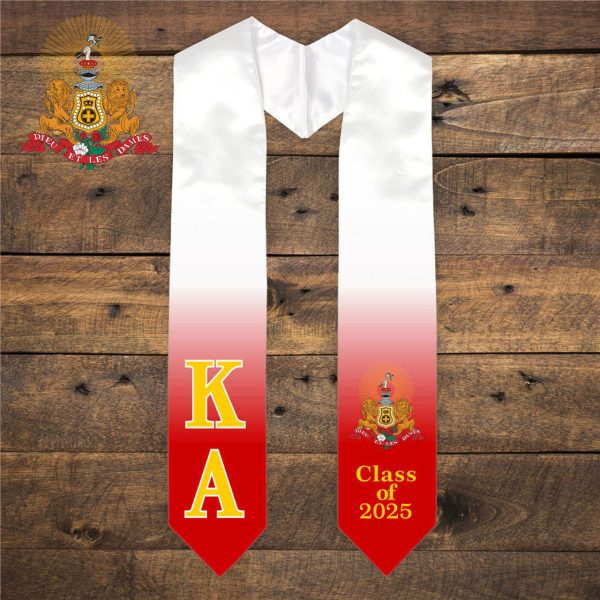 Kappa Alpha Extra Fancy Greek Class Of  Graduation Stole For Cheap
