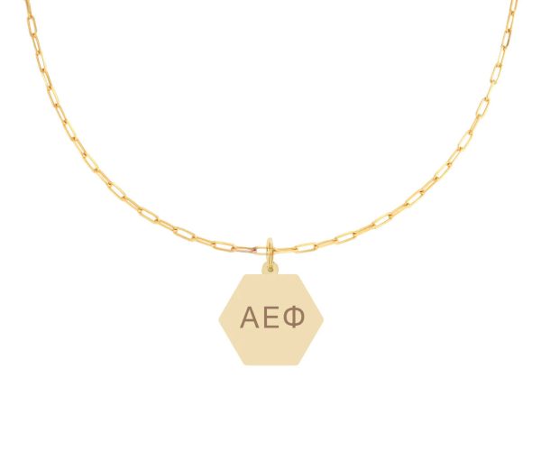 Alpha Epsilon Phi Paperclip Necklaces Online Hot Sale