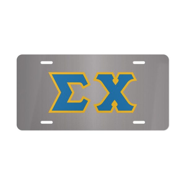 SIGMA CHI LETTERED LICENSE COVERS Hot on Sale