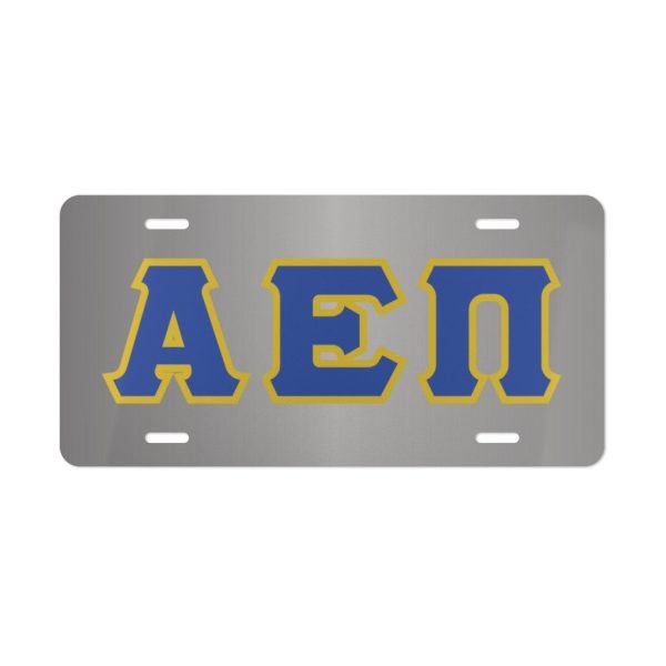 ALPHA EPSILON PI LETTERED LICENSE PLATE COVER Online