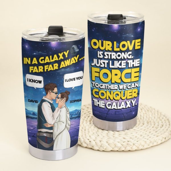Couple, Our Love Is Strong, Personalized Tumbler, Valentine Gift, Couple Gift, 01HTPO211223TM Sale - Image 4